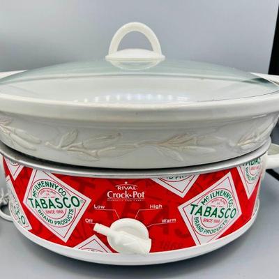 Limited Edition Rival Tabasco Crock Pot
This item isn't quite one of a kind but it's close! This McIlhenny Co Tabasco Crockpot was...