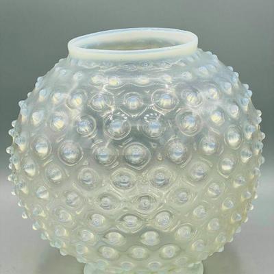 Opalescent Victorian Style Hobnail Glass Shade
