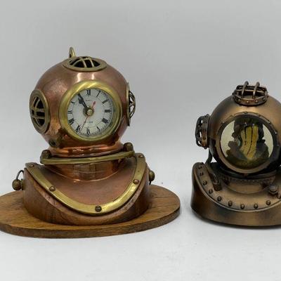 Diving Helmet Clock & Esesco Fishbowl
