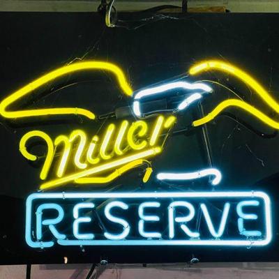 Miller Reserve Neon Beer Sign
