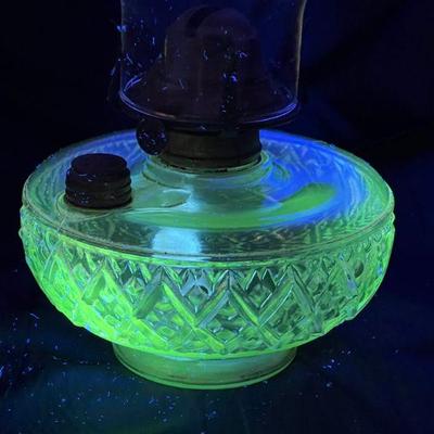 UV Reactive Antique Hurricane Oil Lamp
