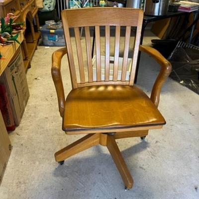 Swivel Wood Chair