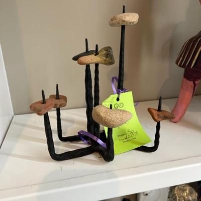 Signed Israeli Artist Candle Holder