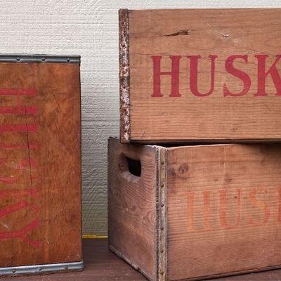 Vintage Wooden Crates, Husky