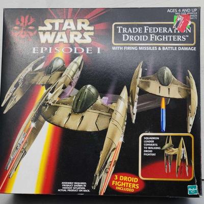 HTS207 - Star Wars Episode 1 Trade Federation Three Droid Fighters w/Box