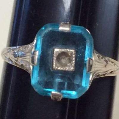 HTS482 14K Aquamarine Ring