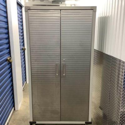 HTS007 Seville Metal Storage Cabinet On Wheels