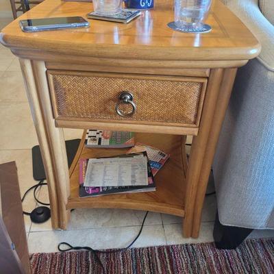 One of a pair of end tables in very good condition