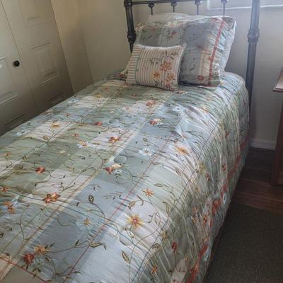 One of two, twin beds, Linens sold separately