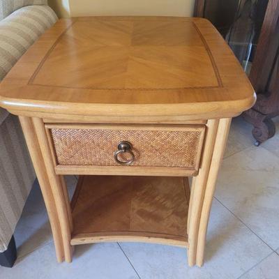 One of a pair of end tables in very good condition
