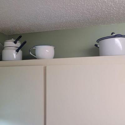 Some of the metal dishes and such