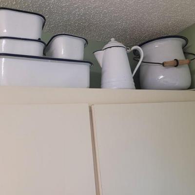 Some of the metal dishes and such