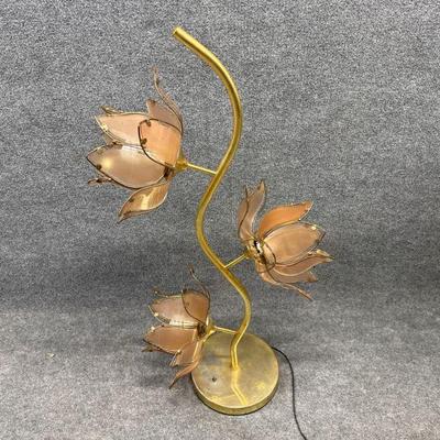 Lotus 3 Flower Floor Lamp MCM Petals