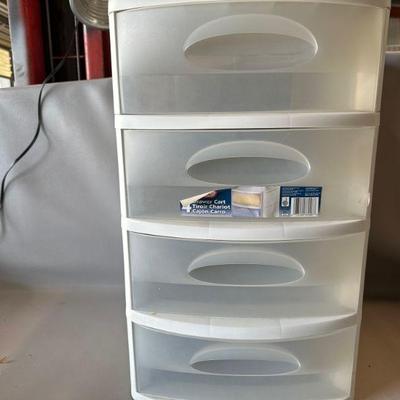 Sterilite 4 Drawer Plastic Cart