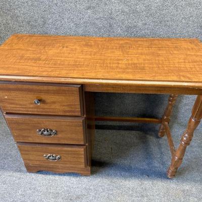 3 Drawer Wooden Desk 