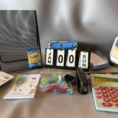 Assorted Office Desk Supplies