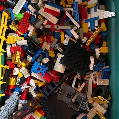 Small Tote of Legos - Assorted Sizes and Shapes