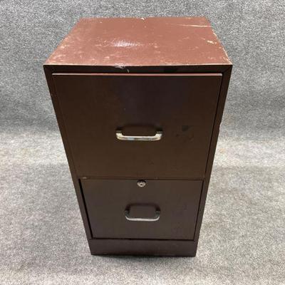 2 Drawer Metal File Cabinet