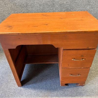 2 Drawer Wooden Desk