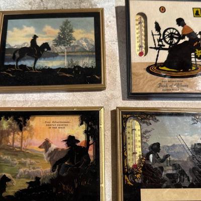 Vintage Advertisement with Thermometer: Bank of Albany