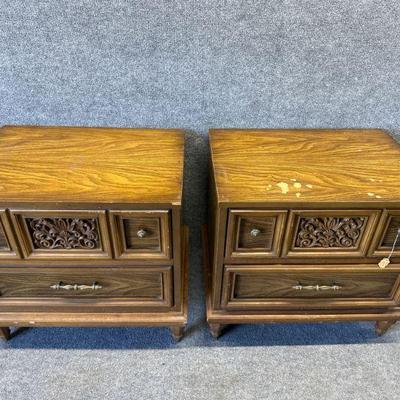 Vintage 2 Drawer Nightstand