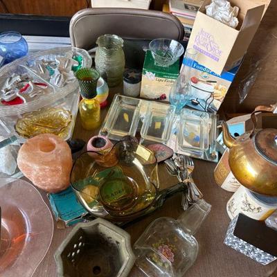 Martini Wall Art, Kettle, Amber Bowl, Divided Dish