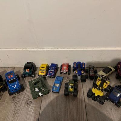Assorted Toys -Trucks, Monster Trucks, Tank and Car