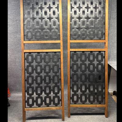 Retro MCM Tension Pole Room Dividers