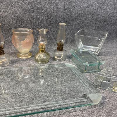 Glass Lot Vanity Set