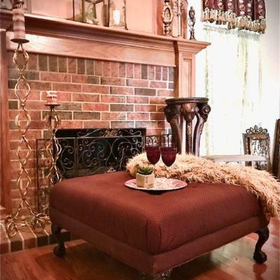 large clawfoot ottoman