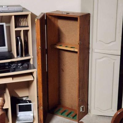 Custom made vintage gun cabinet