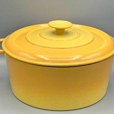 Yellow/Orange Enamel Pot
This gorgeous pot says 