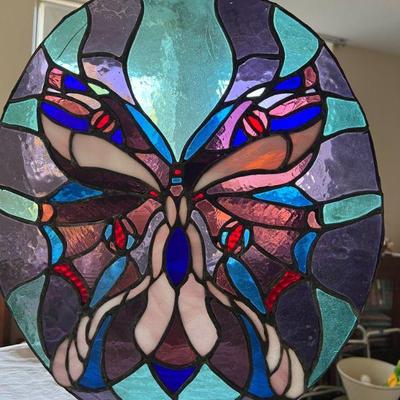 Beautiful Orchid Stained Glass
