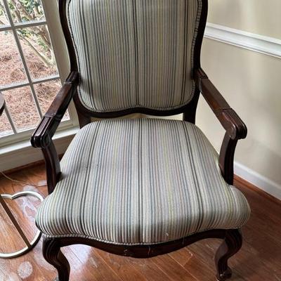 Striped Arm Chair