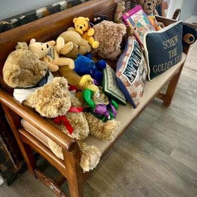 Vintage and recent teddy bears