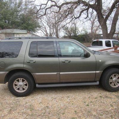 2003 MERCURY MOUNTAINEER, 1 OWNER WITH 178,000 MILES, GOOD TIRES, RUNS AND DRIVES GREAT.