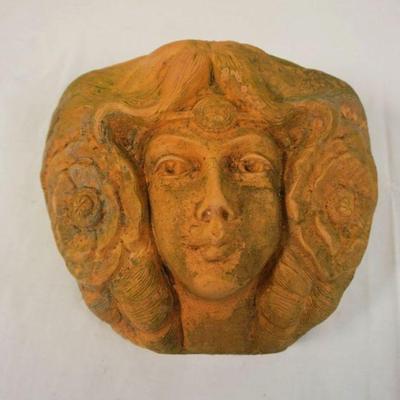 1274	VICTORIAN TERRACOTTA BUST OF CHILD MOUNTED ON WOOD PEDESTAL, SIGNED & DATED 1878, APPROXIMATELY 16 IN HIGH

