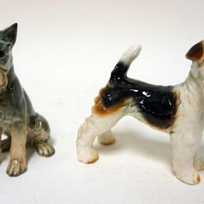 1144	GOEBEL DOG FIGURINES, LOT OF 2, LARGEST APPROXIMATELY 5 1/4 IN H
