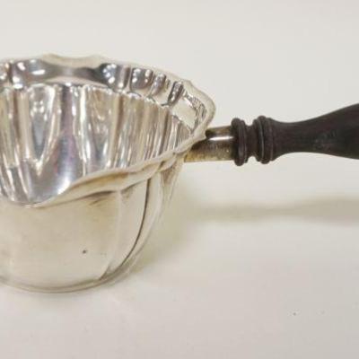 1016	GORHAM STERLING SILVER GRAVY/SAUCE DISH CHIPPENDALE W/WOOD HANDLE, 5.7 OZT W/HANDLE
