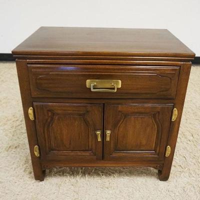 1176	DAVIS FURNITURE 1 DRAWER, 2 DOOR BEDSIDE STAND, APPROXIMATELY 26 IN X 17 IN X 25 IN
