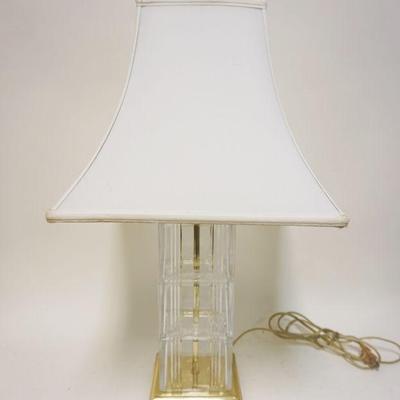 1289	WATERFORD TABLE LAMP, APPROXIMATELY 25 IN HIGH
