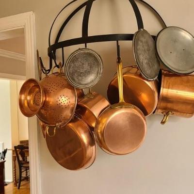 Tin lined copper cookware