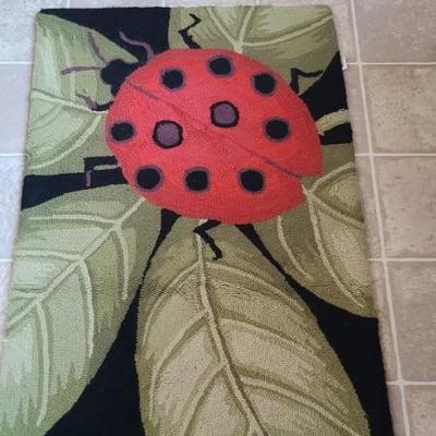 Lady bug kitchen rug
