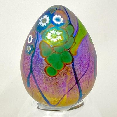  Hand Blown Iridescent Art Glass Vessels by Jon Bush Studio Glass