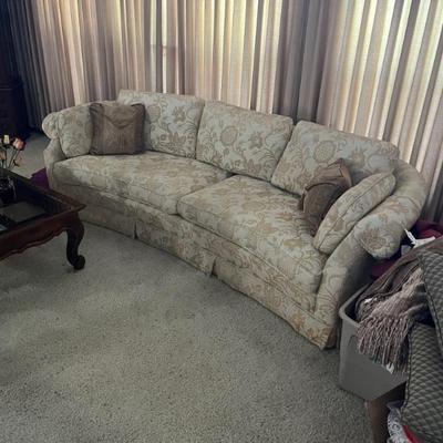 Vintage curved sofa