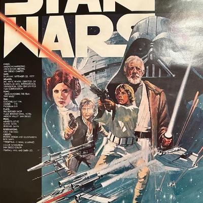 STAR WARS movie poster film poster one sheet
Â 1977 Episode IV: A New Hope
Â US American Marketing Association Original 1977 Promotional...