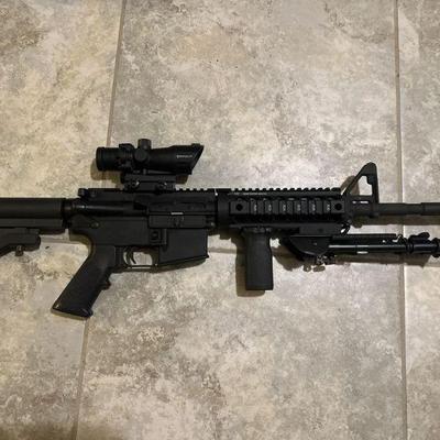 +++ THIS ITEM ONLY AVAILABLE NOW FOR PRE-SALE Bushmaster XM15-E2S w/ Barska Scope MI Rail System Bi-Pod Forward Grip Sliding Butt Stock...