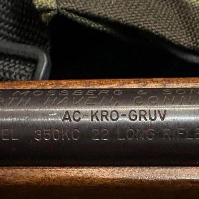 THIS ITEM ONLY AVAILABLE NOW FOR PRE-SALE Mossberg 22 Long Rifle Model 350-KC w/ Scope, Wear Mark On Barrel ($250)