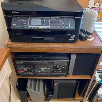 Epson Workforce 645 Printer Copier, GPX Twin deck cassette player