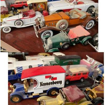 Vintage diecast cars and trucks